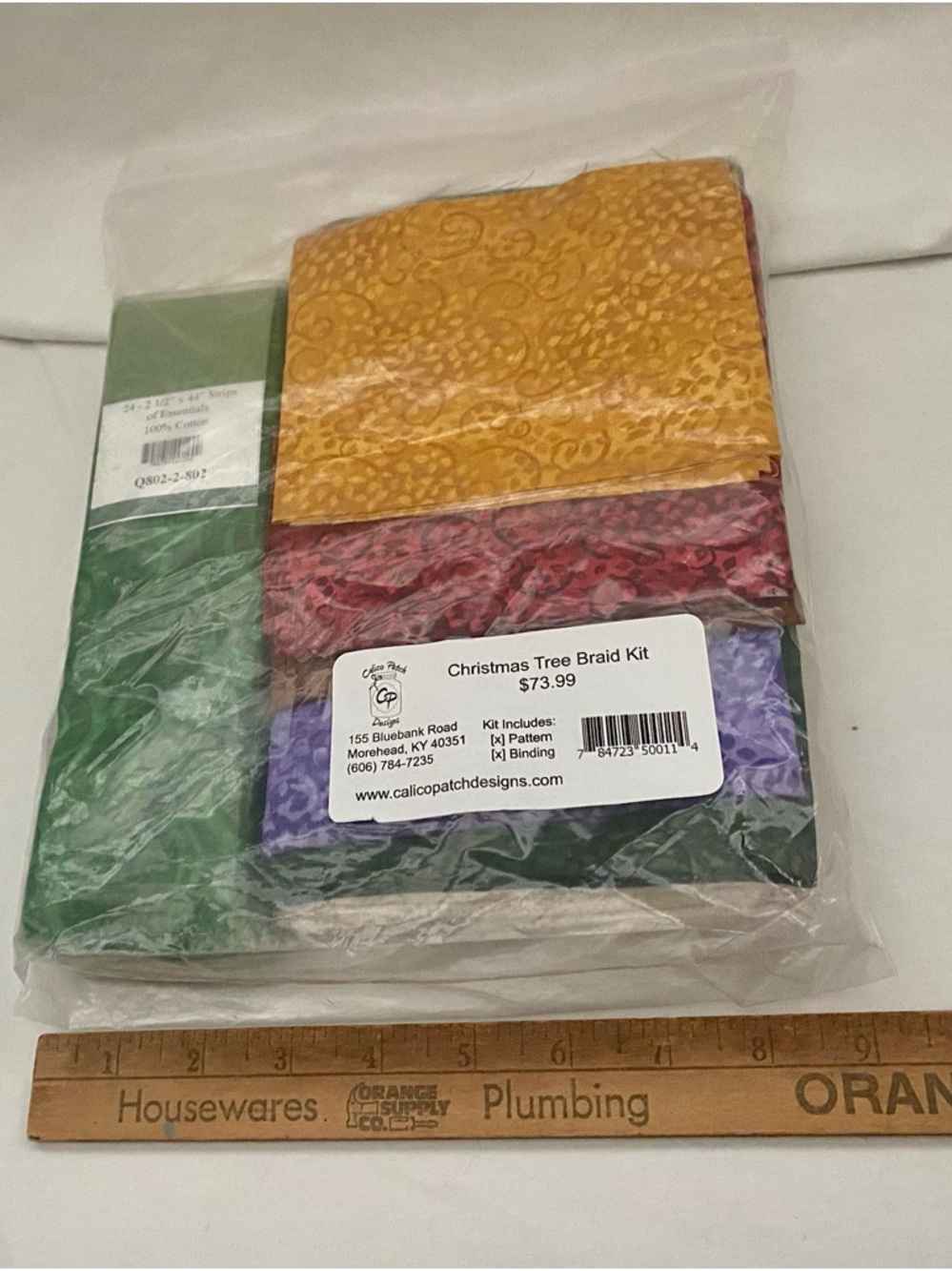 Christmas Tree Braid Quilt Kit - Green - Picture 12 of 15